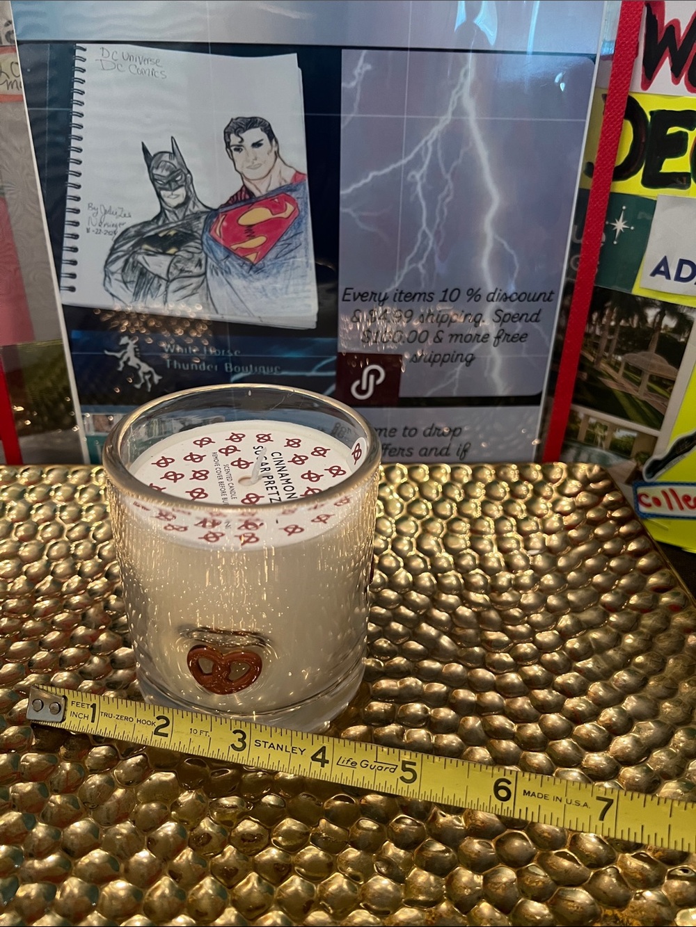 #2534*Heart Accent White Scented Candle in Clear Glass - Brand Unspecified - Picture 4 of 17